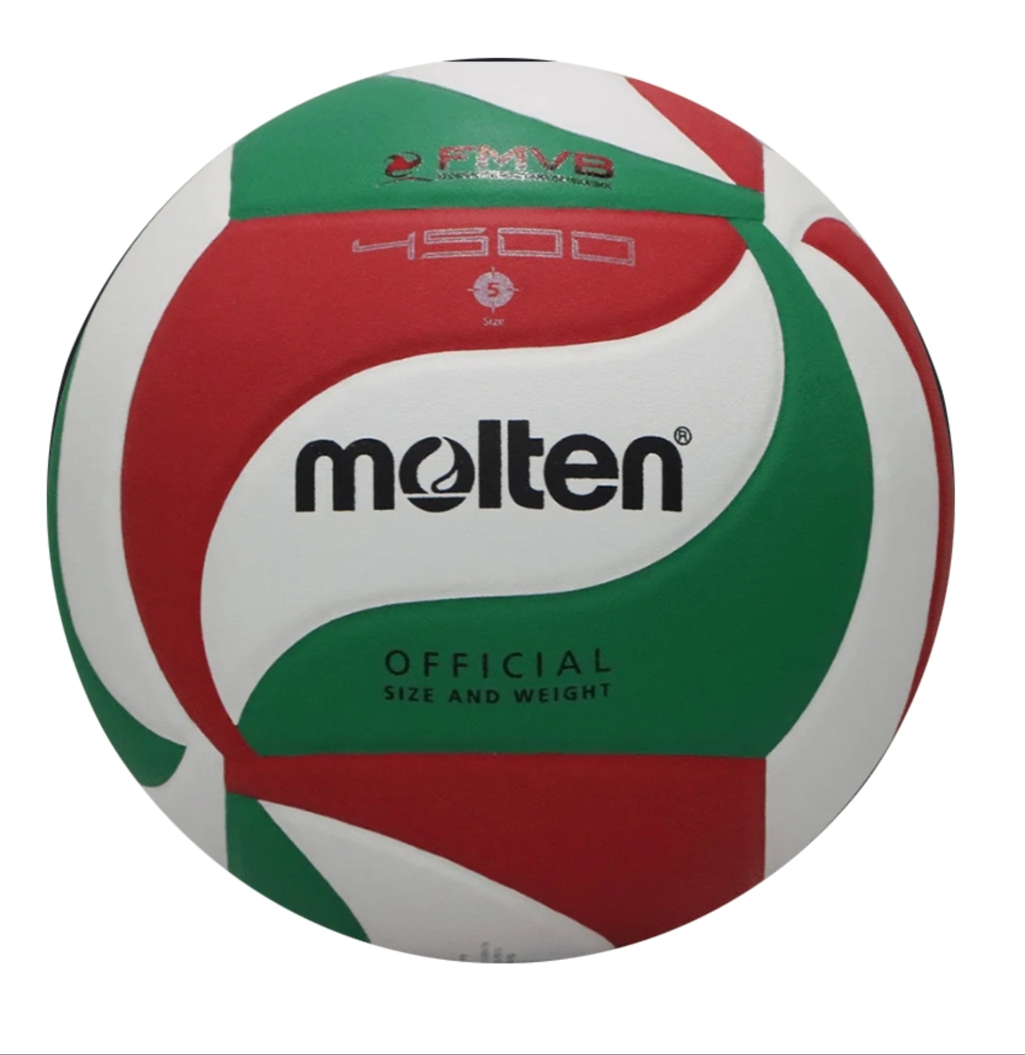 BALON MOLTEN TRICOLOR LAMINADO VER/BCO/R