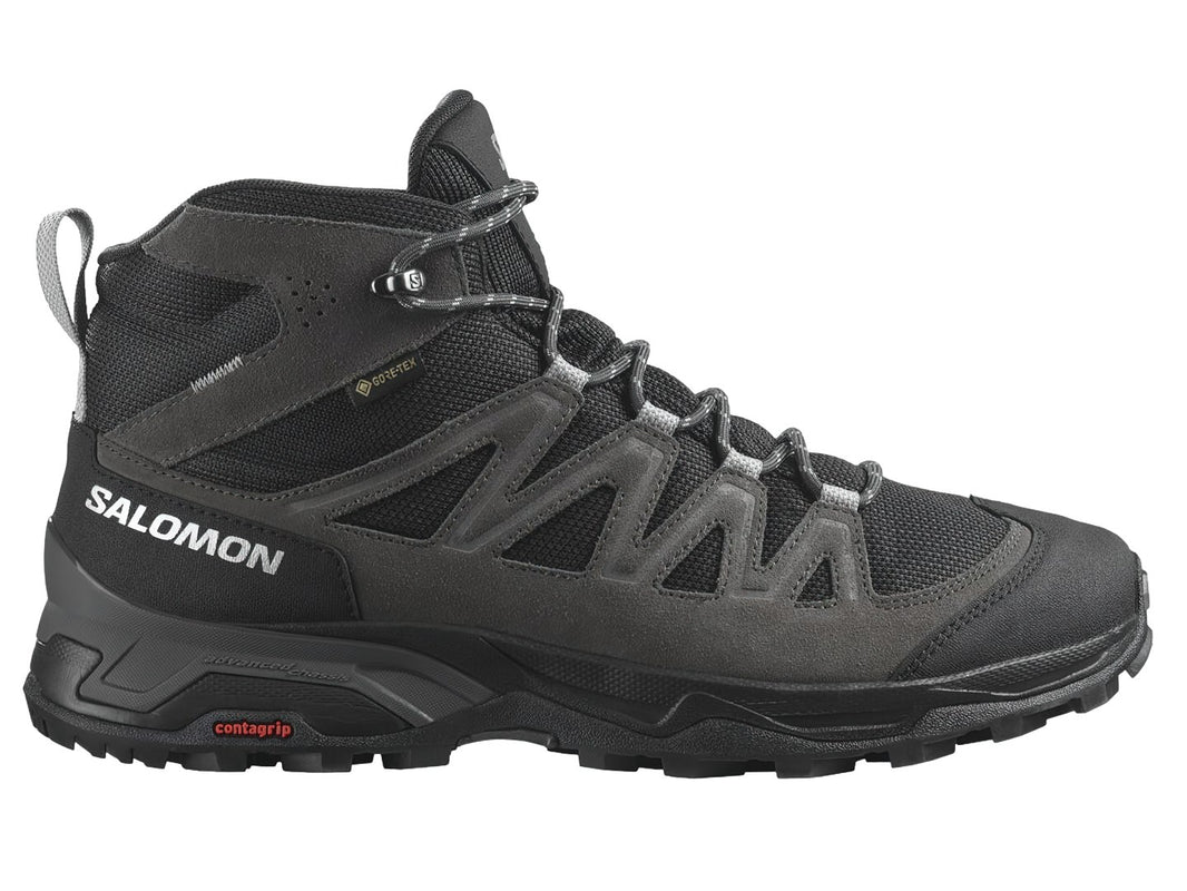 CALZADO SALOMON MENS X-WARD LTHR MID GTX NEGR H