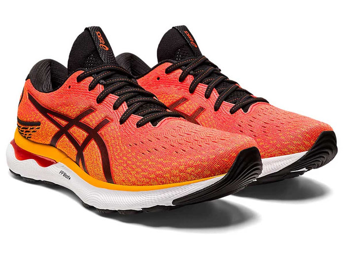 Tenis ASICS para hombre GEL-NIMBUS 24  TOMATO/BLACK