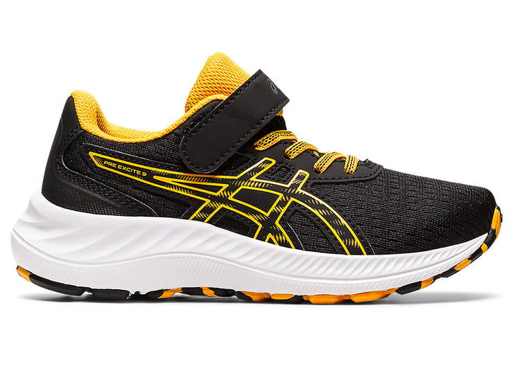 Tenis ASICS para niño PRE EXCITE 9 PS BLACK/AMBER