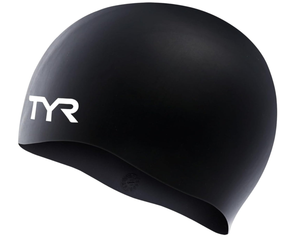 GORRA NATACION SILICON  TYR NEGRA
