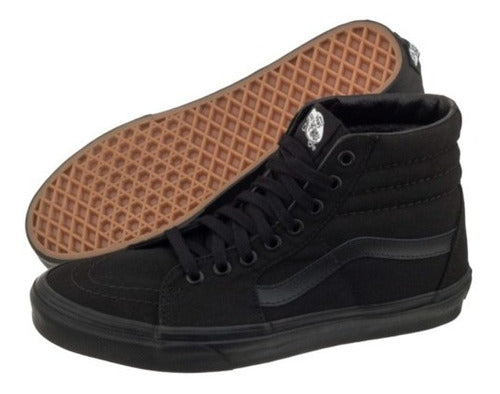 UA SK8-HI BLACK/BLACK/BLA TENIS