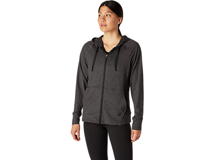 W TECH FZ HOODIE    DARK GREY HEATHER