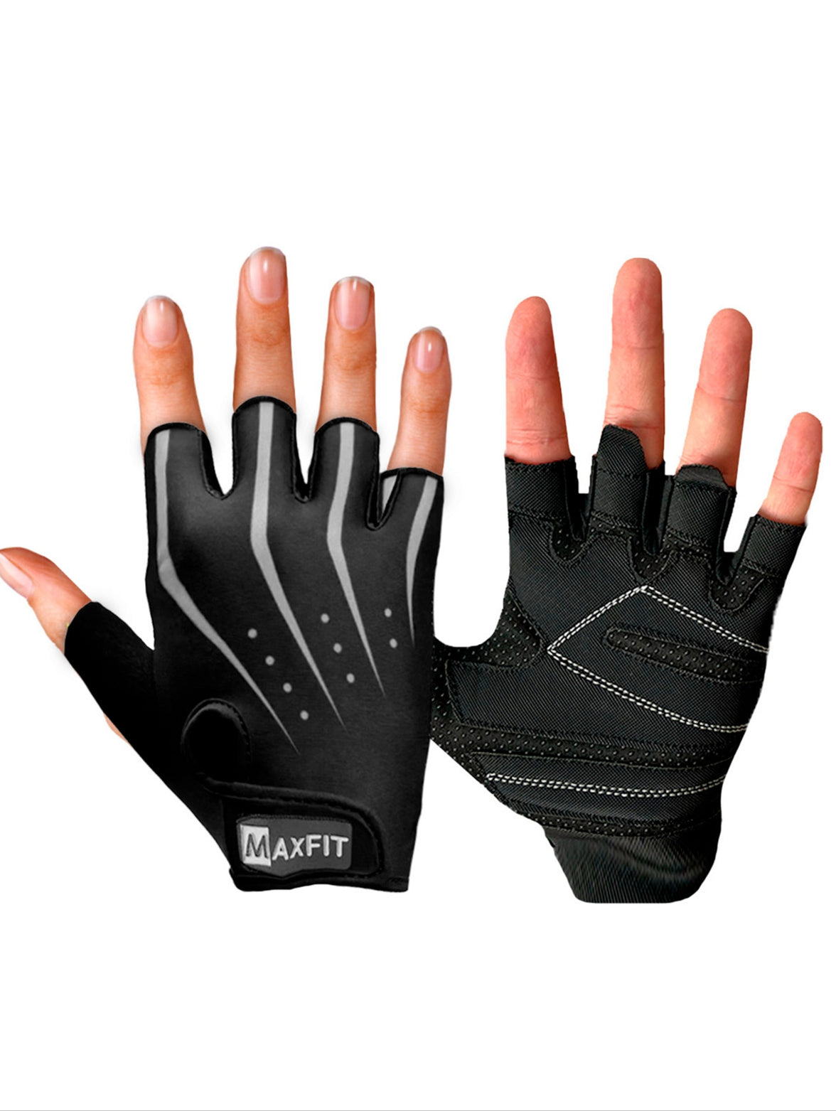 GUANTES NEG/GRI GYM, TACT