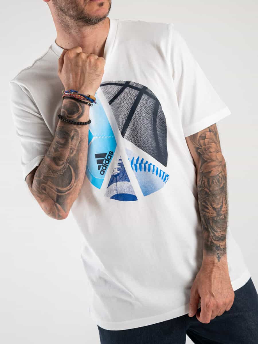 PLAYERA BLANCA M MULT G T