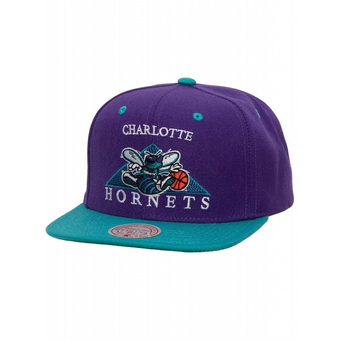 GORRA MITCHELL & NESS PURPLE-TEAL NBA CHARLOTTE HORNETS