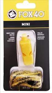SILBATO FOX MINI CON CORDON AMARILLO