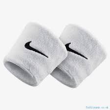 BANDA PARA MUÑECA SWOOSH BLANCA