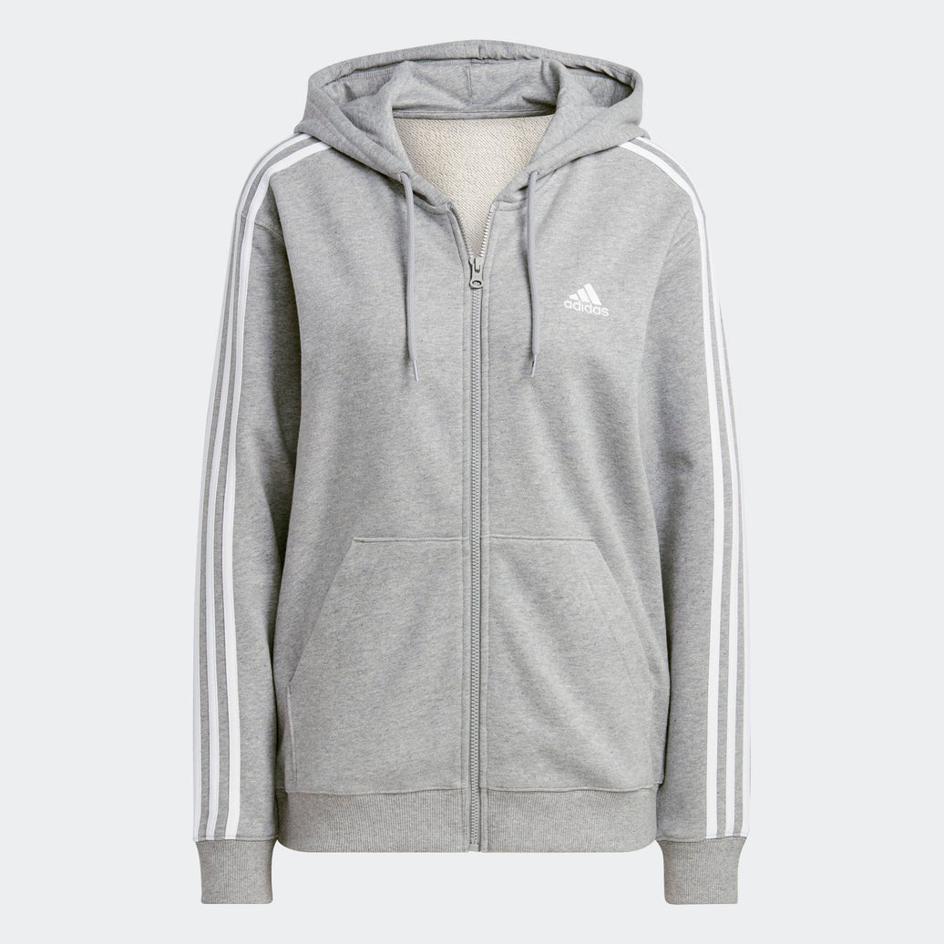 SUDADERA ADIDAS WMNS GRIS W 3S FT FZ R HD