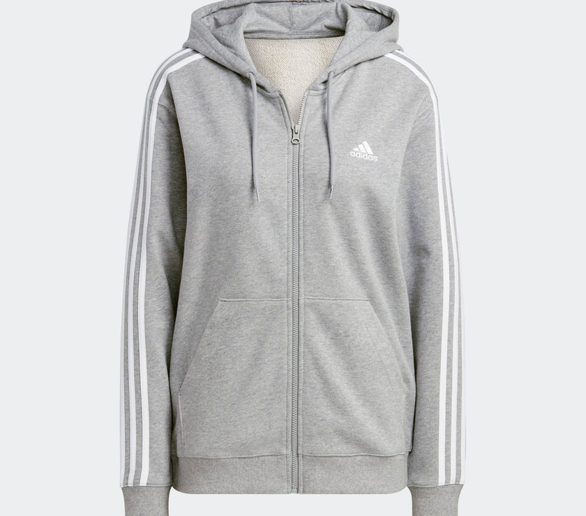 SUDADERA ADIDAS WMNS GRIS W 3S FT FZ R HD