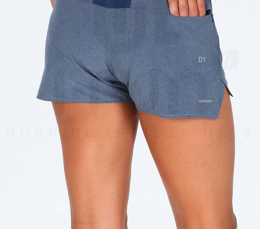 Short ASICS para mujer WOVEN DARK BLUE HEATHER