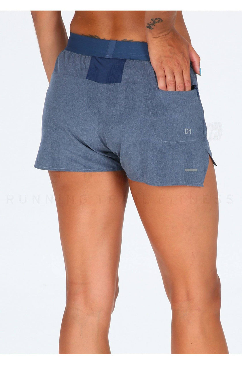 Short ASICS para mujer WOVEN DARK BLUE HEATHER