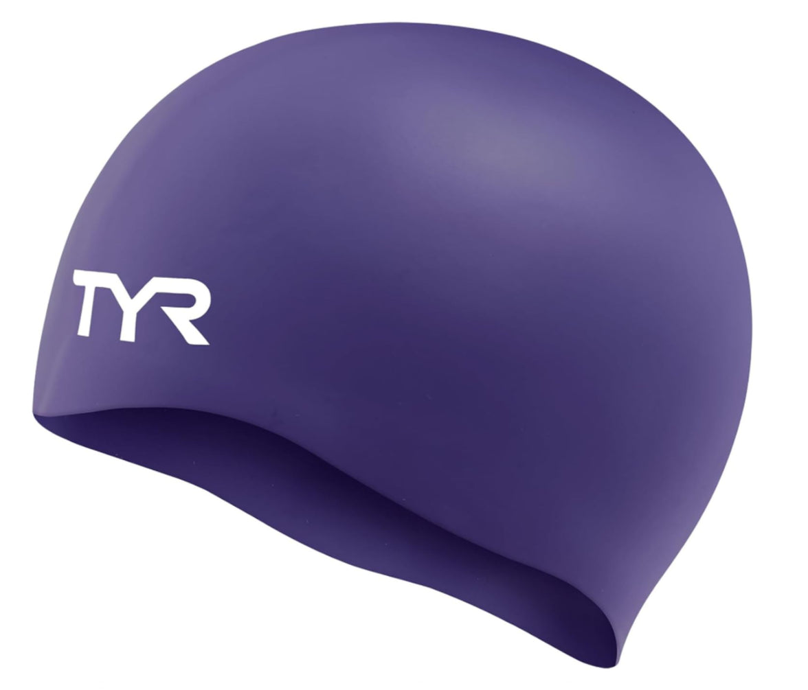 GORRA NATACION SILICON  TYR PURPLE