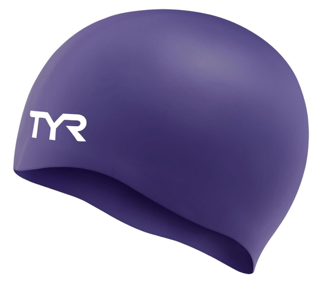 GORRA NATACION SILICON  TYR PURPLE