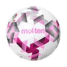 BALON DE PIEL COSIDO A MAQUINA BLA/ROSA