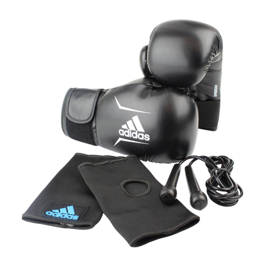 SET BOX ADIDAS 12 OZ. GUANT, CUERDA Y MI