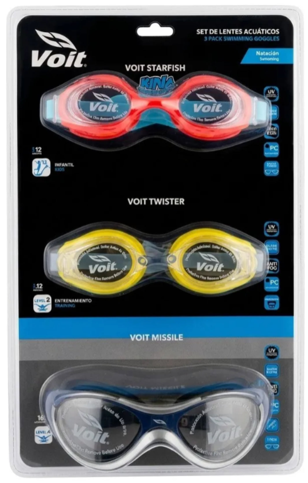 PACK 3 GOGGLES